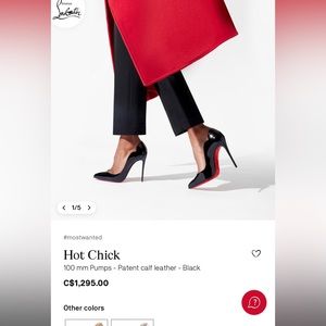 Christian Louboutin Hot Chick 100 mm Pumps.